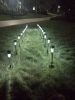 24pcs 5W High Brightness Solar Power LED Lawn Lamps with Lampshades White & Silver