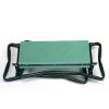 Outdoor 2-in-1 Garden Stool and Kneeler;  Garden Bench with Tool Bags;  Kneeling Pad;  Gift for Parent;  Portable;  Green