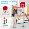 Kids Folding Horizontal Bar with 4 Adjustable Heights