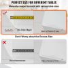 VEVOR 80 x 42 Inch Clear Table Cover Protector, 2mm Thick Clear Desk Protector Table Pads, Plastic Tablecloth Table Protector for Dining Room Table