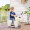 6V Electric Animal Ride On Toy with Music and Handlebars