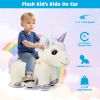 6V Electric Animal Ride On Toy with Music and Handlebars