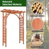 Garden Archway Arch Lattice Trellis Pergola for Climbing Plants and Outdoor Wedding Bridal Decor