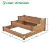 Wood Horticulture Raised Garden Bed, Brown