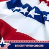 3 Pack USA Pleated Fan Flag 3x6 Feet American USA Bunting Decoration Flags PRINTED Patriotic Stars & Stripes with Canvas Header and Brass Grommets