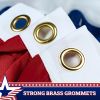 3 Pack USA Pleated Fan Flag 3x6 Feet American USA Bunting Decoration Flags PRINTED Patriotic Stars & Stripes with Canvas Header and Brass Grommets