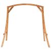 Swing Frame Solid Bent Wood with Teak Finish