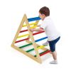 Wooden Toddlers Triangle Climber with 3 Levels Climbing Difficulty