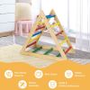 Wooden Toddlers Triangle Climber with 3 Levels Climbing Difficulty