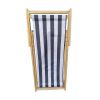 Populus wood sling chair blue Stripe Broad  Dark blue Strip