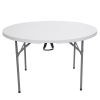 48inch Round Folding Table Outdoor Folding Utility Table White