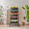 5 Tiers Vertical Garden Bed, Vertical Garden Planter Indoor and Outdoor, Vertical Elevated Garden Bed Perfect for Vegetables Flowers Herbs