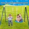 Kids Metal Swing Set for Backyard Outdoor Playground Two Functional Swing Set For Kids Outdoor Equipment