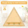 Wooden Toddlers Triangle Climber with 3 Levels Climbing Difficulty