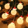 Led Christmas Holiday Decorative Lights Santa Claus Snowman Lights String Solar Lights