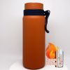 25oz Copper Plating Vaccum Thermo Water Bottles With Wide Mouth For Indoor And Outdoor Use