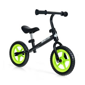 Kids No Pedal Balance Bike Adjustable Ages 30 Months to 5 Years (Color: black)