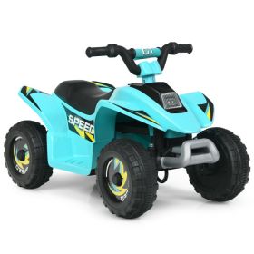 6V Kids Electric ATV 4 Wheels Ride-On Toy (Color: Blue)