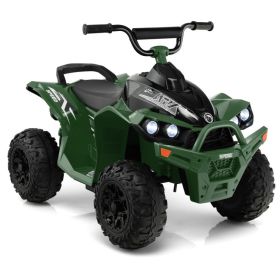 12V Kids Ride On ATV with High/Low Speed and Comfortable Seat (Color: Army Green)