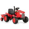 12V Kids Ride On Tractor with Trailer and Remote Control