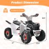 Kids Ride on ATV 4 Wheeler Quad Toy Car with Direction Control