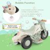 6V Kids Electric Ride on Motorcycle with Bubble Maker and Music