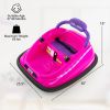 12V Kids Bumper Car Ride on Toy with Remote Control and 360 Degree Spin Rotation