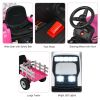 12V Ride on Tractor with 3-Gear-Shift Ground Loader for Kids 3+ Years Old