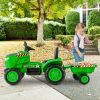 12V Kids Ride On Tractor with Trailer and Remote Control