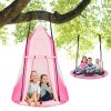 2-in-1 40 Inch Kids Hanging Chair Detachable Swing Tent