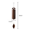 Outdoor Wind Chimes Heroic Windbell Antique Wind Bell, Deep Resonance Serenity Bell, Metal Cylinder Wind Chimes