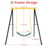 Swing Sets for Backyard, Heavy Duty A-Frame Swing, Swing Sets for Yoga Hammock Saucer Baby Porch Swing, Swing Sets for Backyard