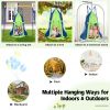 2-in-1 40 Inch Kids Hanging Chair Detachable Swing Tent