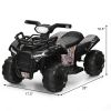 6V Kids ATV Quad Electric Ride On Car with LED Light and MP3