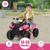 6V Kids ATV Quad Electric Ride On Car with LED Light and MP3