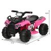 6V Kids ATV Quad Electric Ride On Car with LED Light and MP3