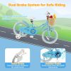 16-Inch Kids Bike with Adjustable Handlebar for Girls Boys Ages 4-7