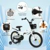 18 Inch Kids Bike with Kickstand and Coaster Brake for 4-8 Years Old