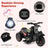 6V Kids Electric Ride on Motorcycle with Bubble Maker and Music