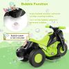 6V Kids Electric Ride on Motorcycle with Bubble Maker and Music