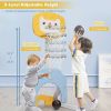 3-in-1 Adjustable Kids Basketball Hoop Sports Set