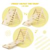 3-in-1 Wooden Climbing Triangle Set Triangle Climber with Ramp