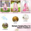 2-in-1 40 Inch Kids Hanging Chair Detachable Swing Tent