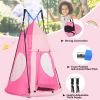 2-in-1 40 Inch Kids Hanging Chair Detachable Swing Tent