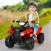 6V Kids ATV Quad Electric Ride On Car with LED Light and MP3