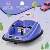 12V Kids Bumper Car Ride on Toy with Remote Control and 360 Degree Spin Rotation