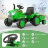 12V Kids Ride On Tractor with Trailer and Remote Control