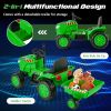 12V Kids Ride On Tractor with Trailer and Remote Control