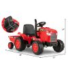 12V Kids Ride On Tractor with Trailer and Remote Control