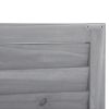 Wooden Garden Shed 3-tier Patio Storage Cabinet Outdoor Organizer Wooden Lockers with Fir Wood Shutter Design